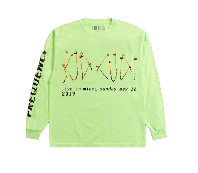 Kid Cudi Rolling Loud Illusions L/S Tee Lime