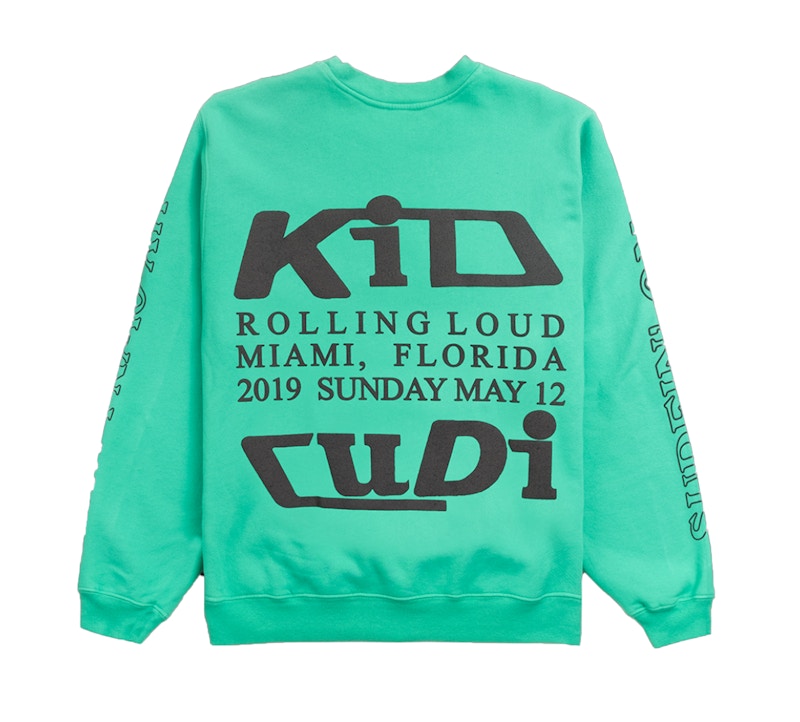 Kid Cudi Rolling Loud Swim In The Light Crewneck Teal