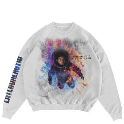 Kid Cudi Somewhere To Fly Crewneck White