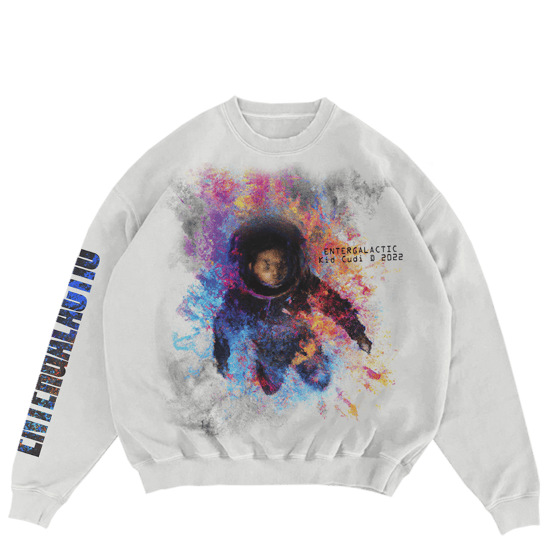 Kid Cudi Somewhere To Fly Crewneck White