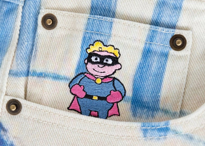 KidSuper 1989 Bedroom Painting Denim Pants Cream