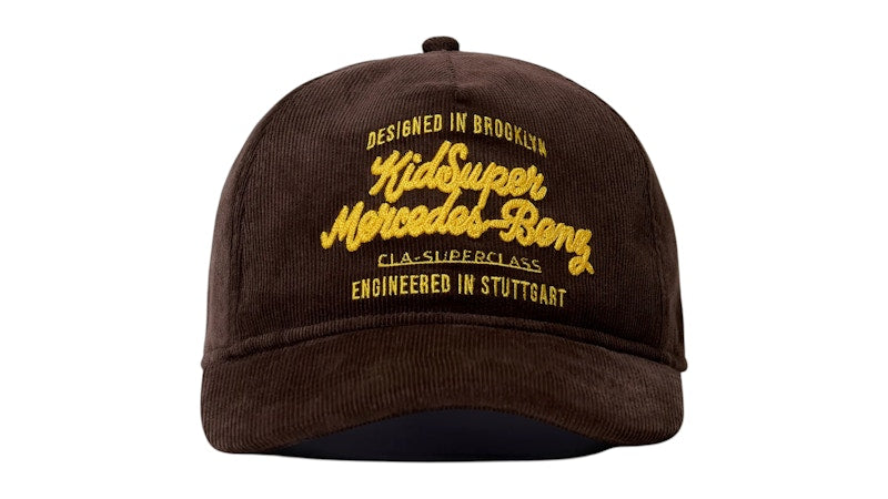 KidSuper x Mercedes Benz Chainstitch Hat Brown