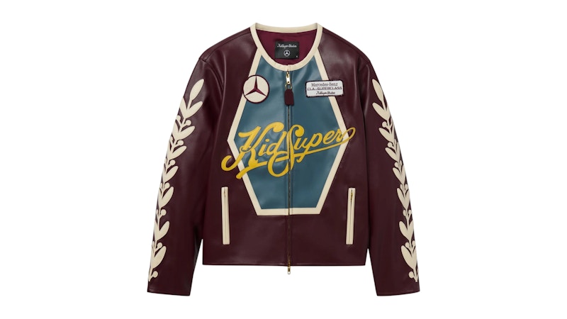 KidSuper x Mercedes Benz Racer Jacket Burgundy
