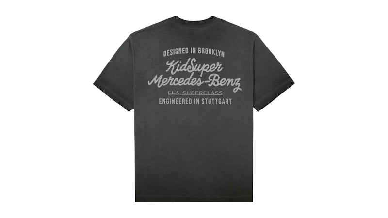 KidSuper x Mercedes Benz Washed Tee Washed Black