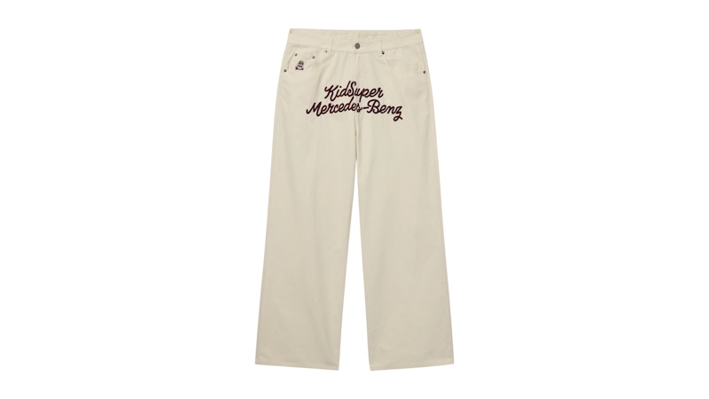 KidSuper x Mercedes Benz Work Pants Cream