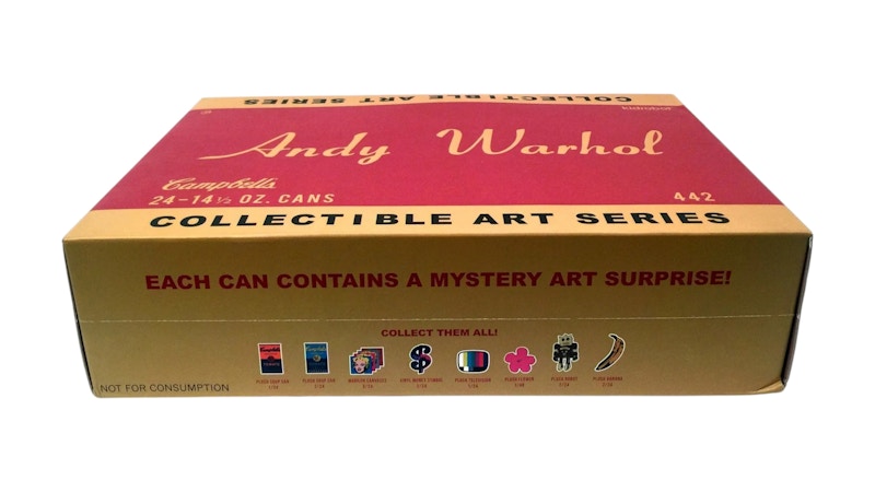 Kidrobot Andy Warhol Campbell's Soup Can Mystery Warhol Art Figure Series Casepack (24 Blind Boxes)