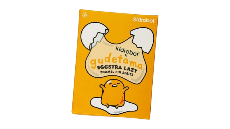 Kidrobot Gudetama Eggstra Lazy Enamel Pin Series Single Blind Box