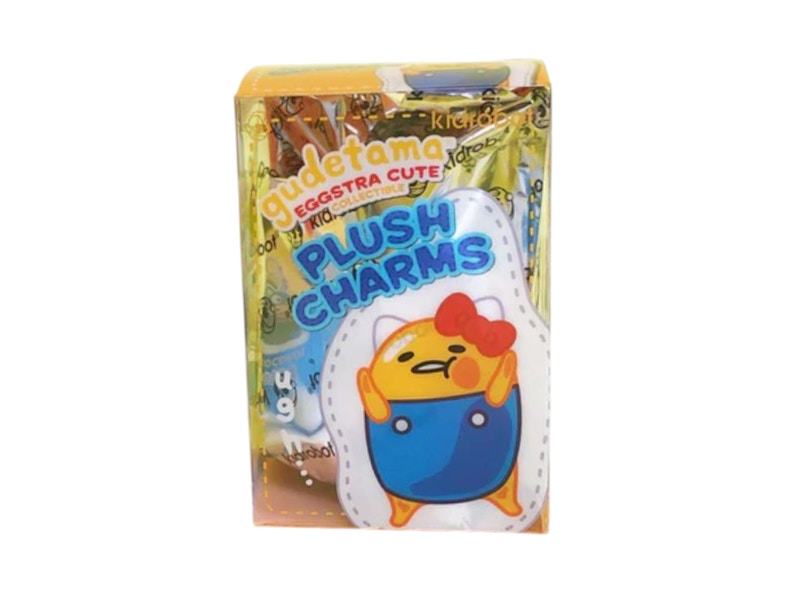 Kidrobot Gudetama the Lazy Egg Plush Charm Keychains Single Blind Box