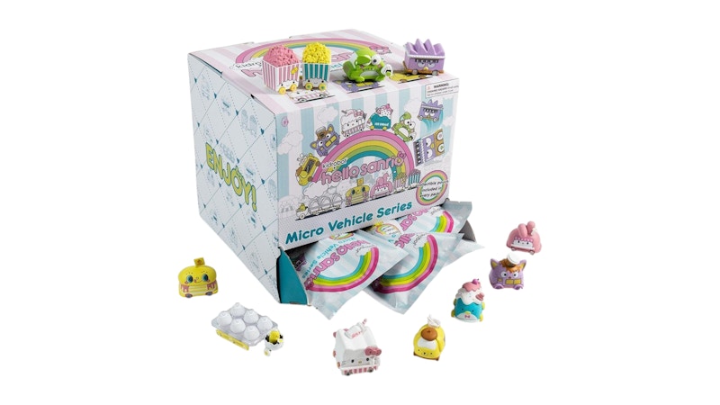 Kidrobot Hello Sanrio Micro Vehicle Series Casepack (24 Blind Bags)