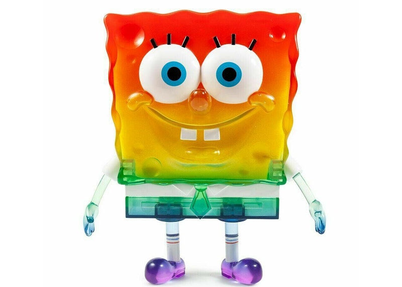 Kidrobot x Spongebob Squarepants SDCC Sea Sponge Spongebob Figure 8 Inch Rainbow