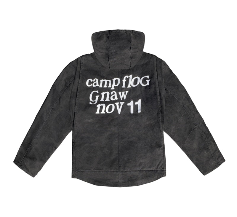 Kids See Ghosts KSG Washed Hooded Jacket Black