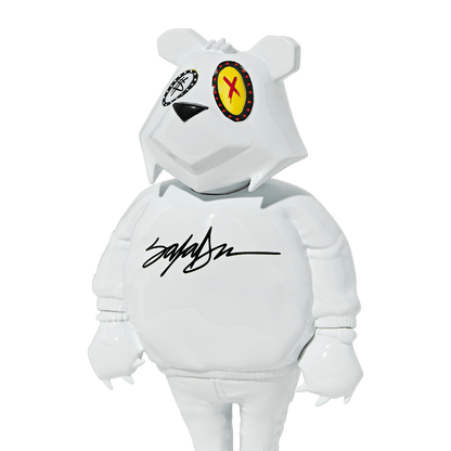 King Saladeen JP The Money Bear Vinyl Figure White