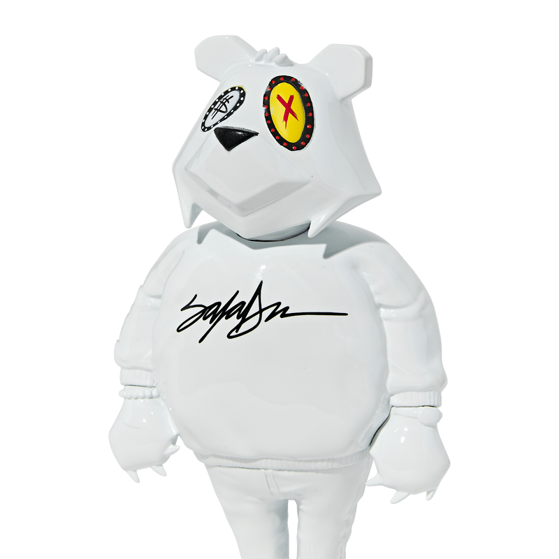King Saladeen JP The Money Bear Vinyl Figure White