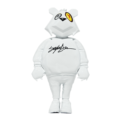 King Saladeen JP The Money Bear Vinyl Figure White