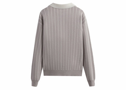 Kith 101 Nelson Collared Pullover Light Heather Grey