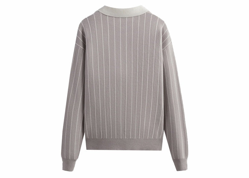 Kith 101 Nelson Collared Pullover Light Heather Grey