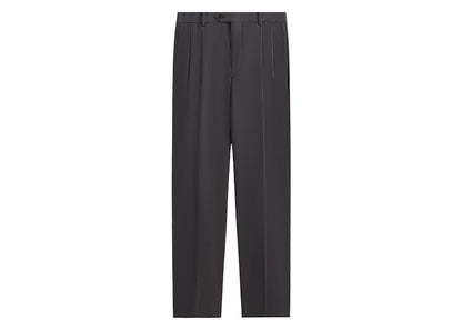 Kith 101 x Auralee Light Wool Max Gabardine Two-Tuck Slacks Gray Pinstripe