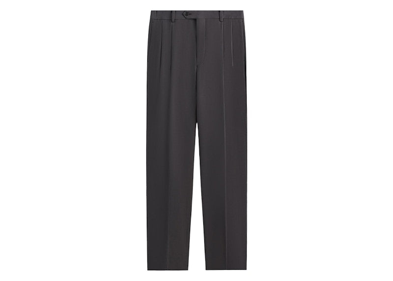 Kith 101 x Auralee Light Wool Max Gabardine Two-Tuck Slacks Gray Pinstripe