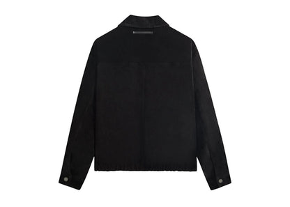 Kith 101 x ssstein Suede Zip Front Jacket Black