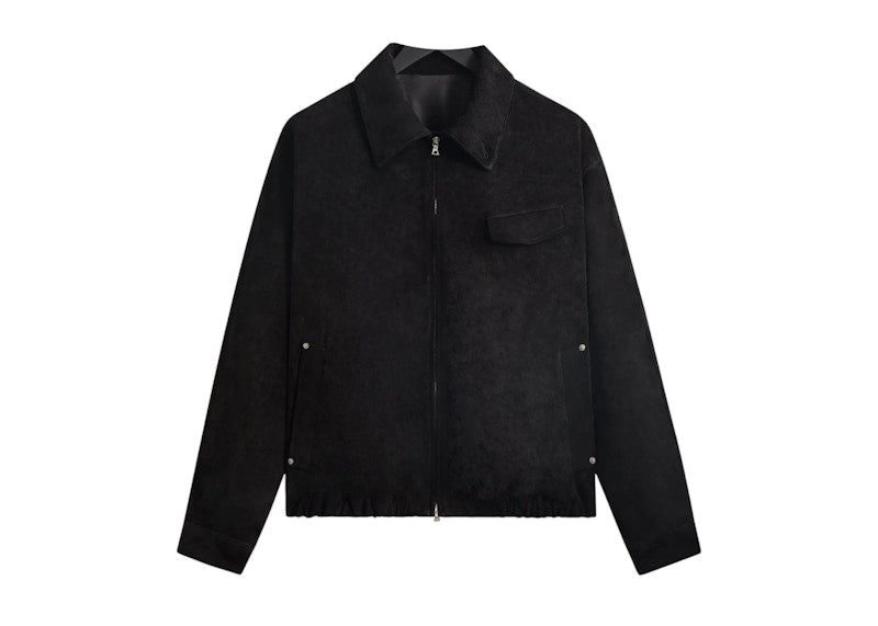 Kith 101 x ssstein Suede Zip Front Jacket Black