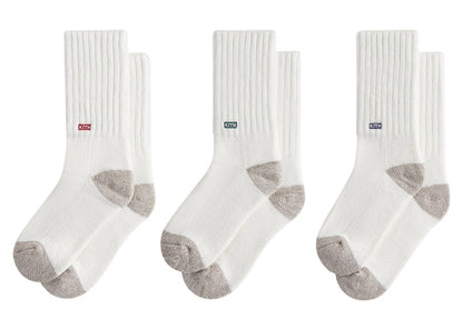 Kith 3-Pack Chunky Crew Socks Silk