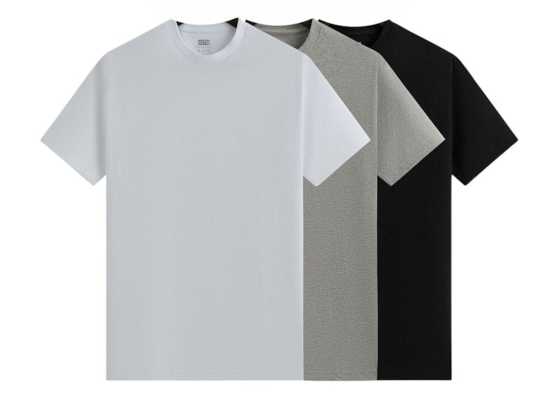 Kith 3 Pack Undershirt White/Heather Grey/Black