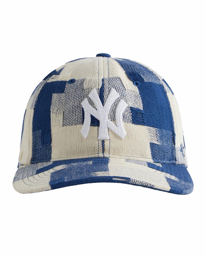Kith 47 New York Yankees Jumbo Houndstooth Cap Cyanotype