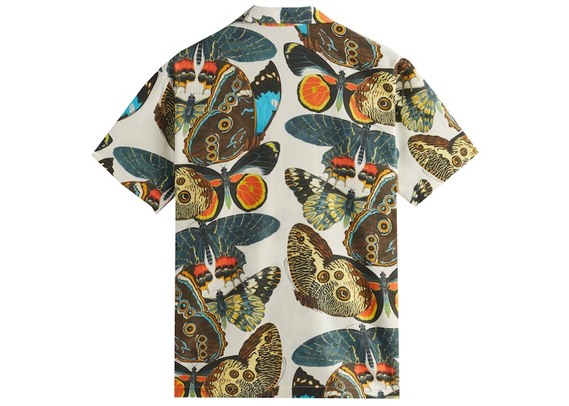 Kith AMNH Butterflies Camp Collar Shirt White