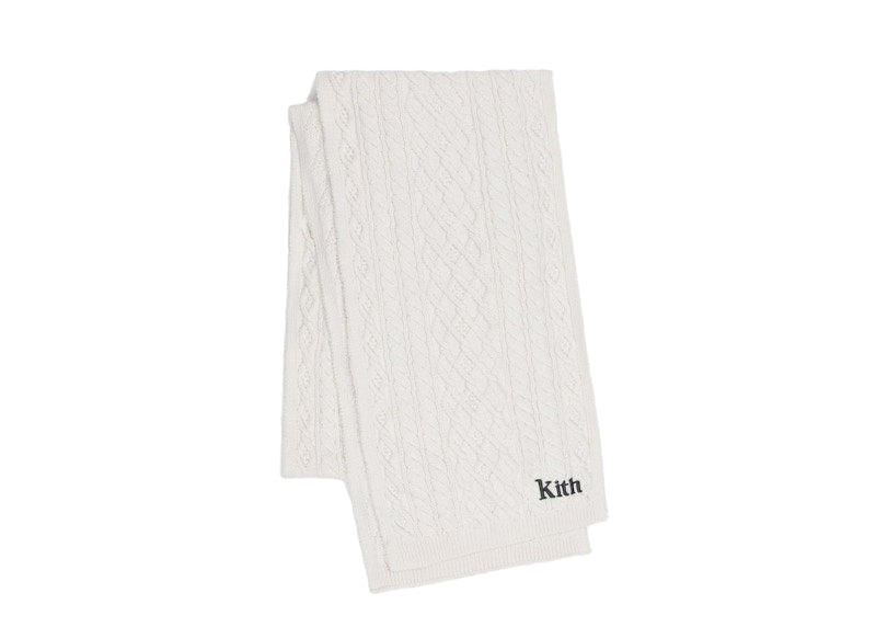 Kith Abingdon Cable Scarf Ivory