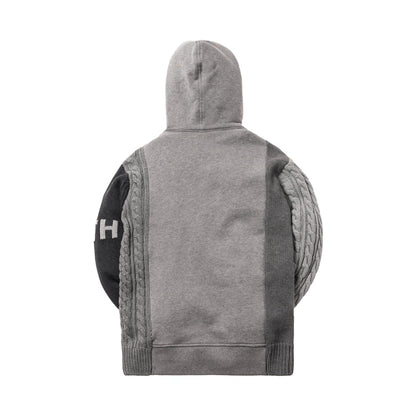 Kith Adam Combo Knit Pullover Tonal Grey