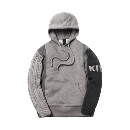 Kith Adam Combo Knit Pullover Tonal Grey