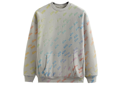 Kith Advisory Board Crystals Rainbow Print Crewneck Grey