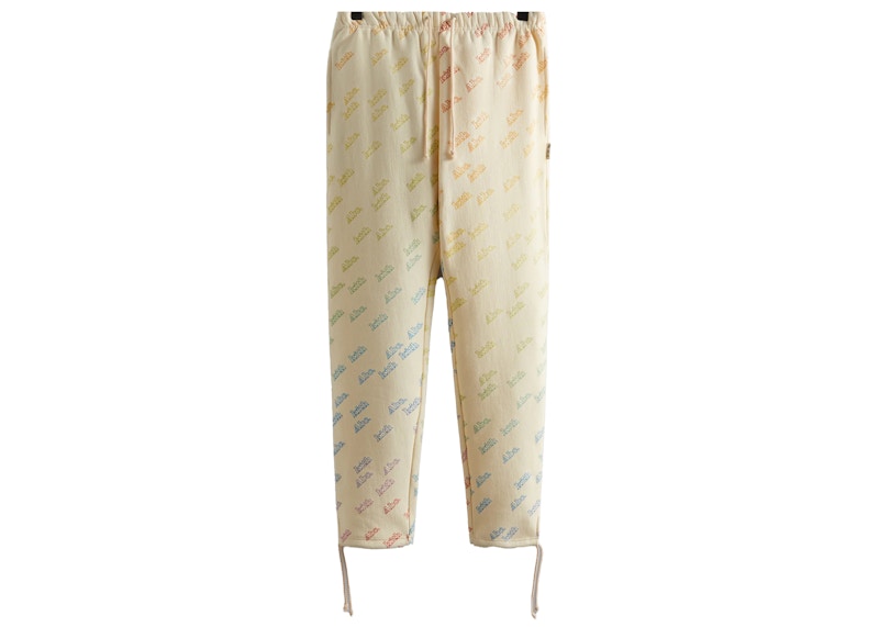 Kith Advisory Board Crystals Rainbow Print Sweatpant Cream