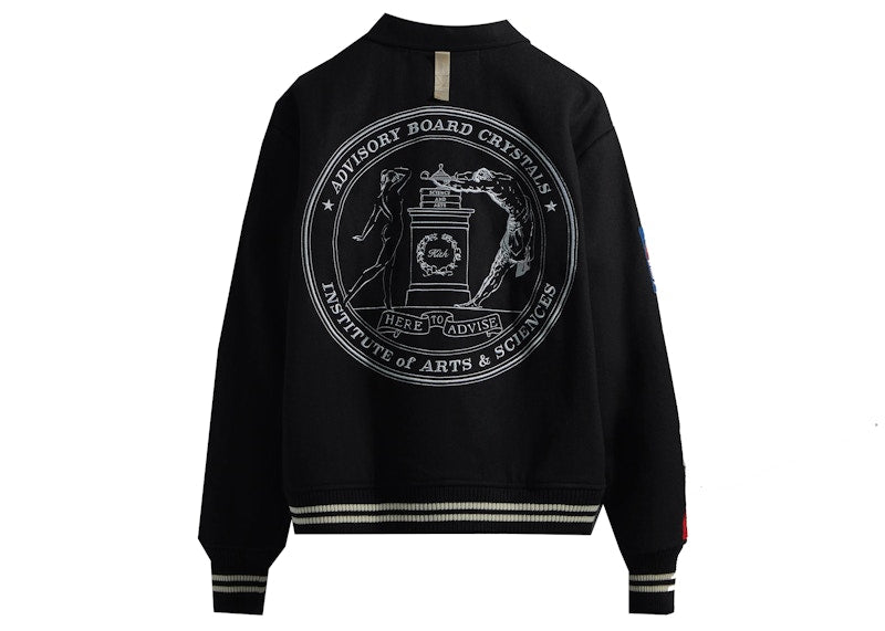 Kith Advisory Board Crystals Tribeca Arts Club Varsity Jacket Anthracite Black
