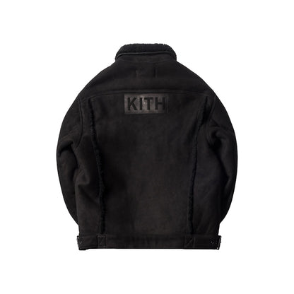Kith Amherst Shearling Trucker Jacket Black