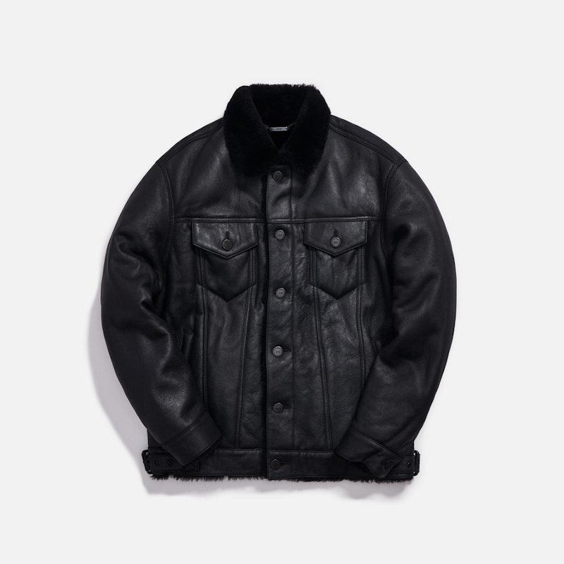 Kith Amherst Shearling Trucker Jacket (FW19) Black