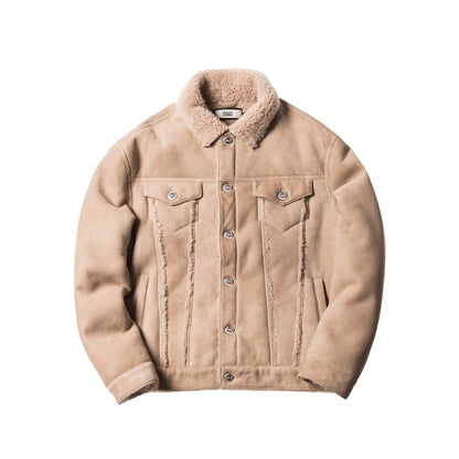 Kith Amherst Shearling Trucker Jacket Sand