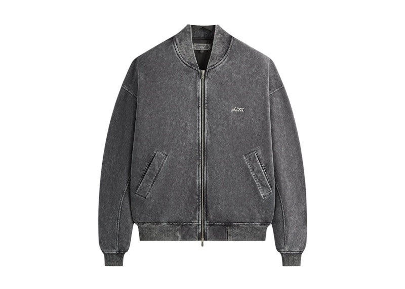 Kith Antique Wash Avery Bomber Jacket Black