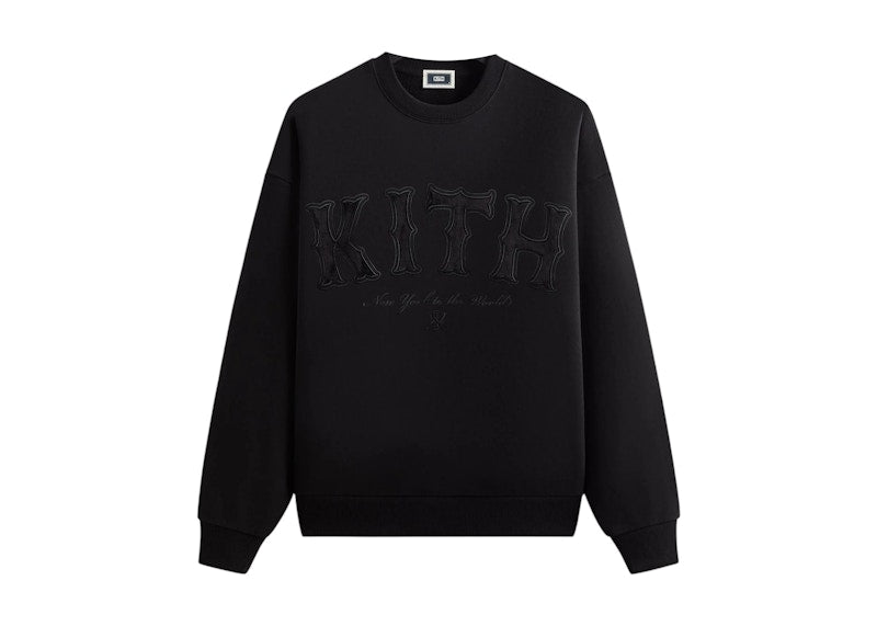 Kith Arched Logo Crewneck Black