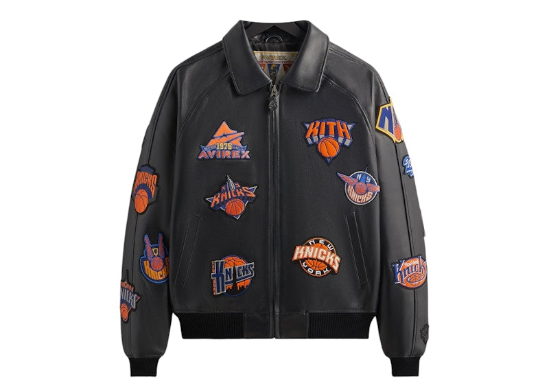 Kith Avirex The New York Knicks Icon Jacket Black