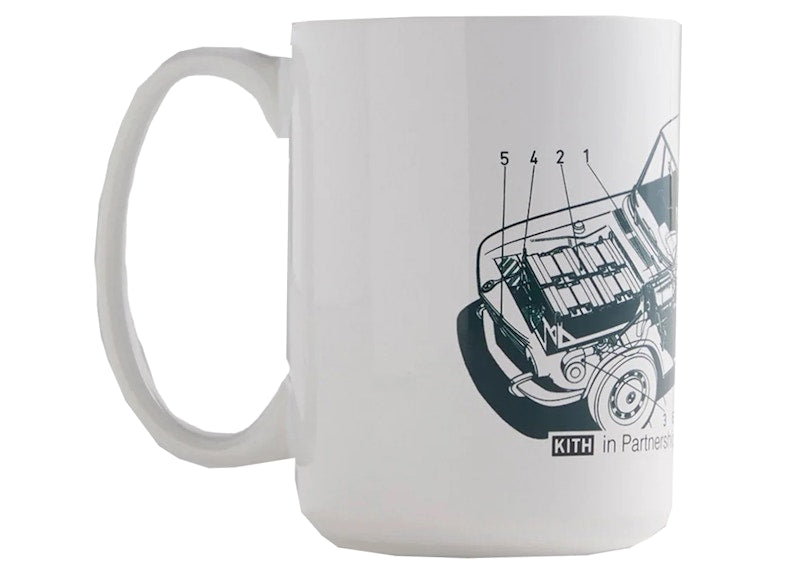 Kith BMW Car Sketch Mug White
