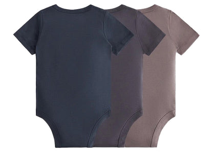 Kith Baby Onesie (3 Pack) Battleship