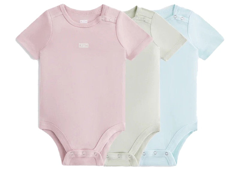 Kith Baby Onesie (3 Pack) Dusty Quartz