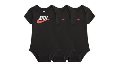 Kith Baby x Nike 3-Pack Bodysuit Black