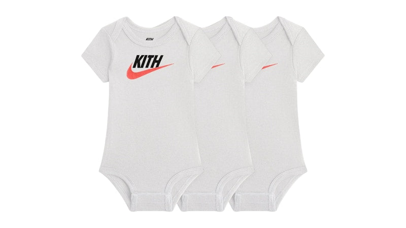 Kith Baby x Nike 3-Pack Bodysuit White