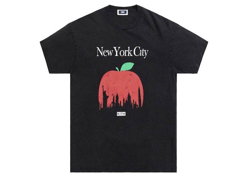 Kith Big Apple Vintage Tee Black