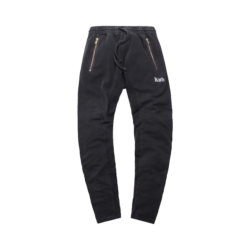 Kith Bleeker Crystal Wash Sweatpant Asphalt