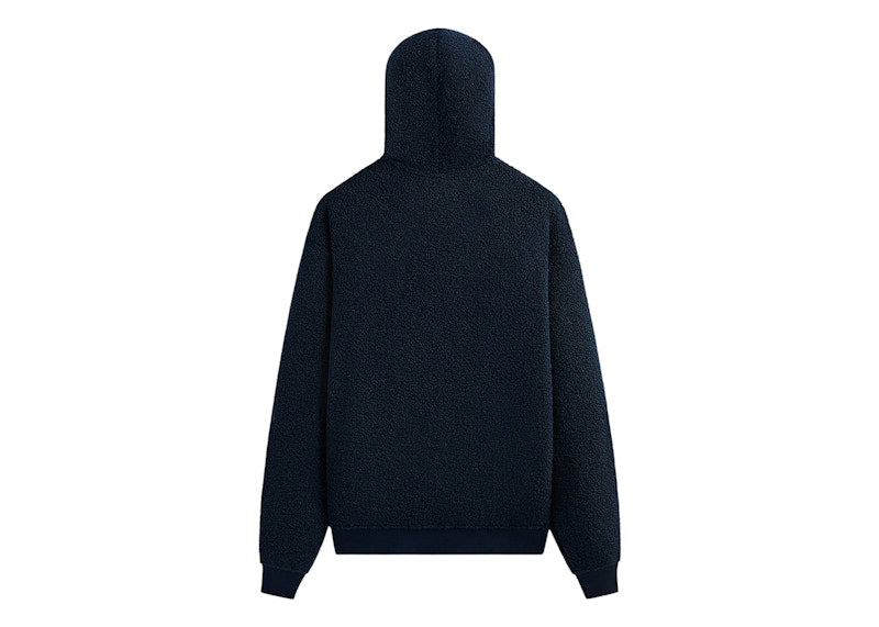 Kith Bonded Sherpa Coleman Quarter Zip Hoodie Nocturnal