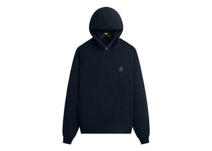 Kith Bonded Sherpa Coleman Quarter Zip Hoodie Nocturnal