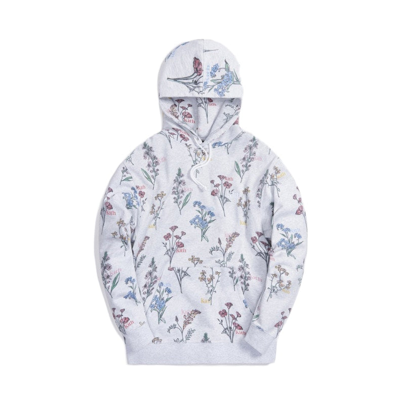 Kith Botanical Floral Williams III Hoodie Light Heather